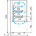 Витрина кондитерская Carboma KC70 VV 1,3-1 Standart цвет по схеме (стандарт)