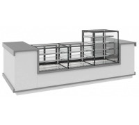 Витрина кондитерская Carboma KC71-130 VV 0,9-2 BUILT-IN (открытая 9005)