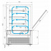 Витрина кондитерская Carboma KC84-130 VV 1,2-1 (9005)