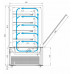 Витрина кондитерская Carboma KC84-150 VV 1,5-1 (9005)