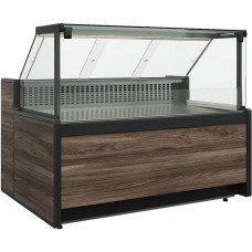 Витрина морозильная Carboma GC111 SL 1,5-1 (газлифт, 1008 Темный дуб)