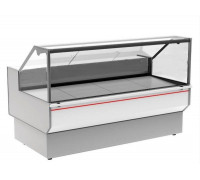 Витрина морозильная Carboma GC95 SL 1,2-1 (ВХСн-1,2 Carboma GC95) (0011-9003 боковины серые, декор белый)