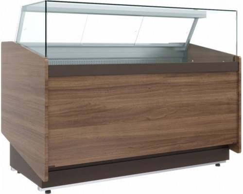 Витрина нейтральная Carboma KC82 N 1,5-1 (1008 темный дуб)