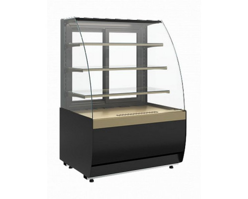 Витрина нейтральная напольная Carboma K70 N 1,3-1 Light версия 2.0 (9005-0109)