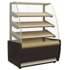 Витрина нейтральная напольная Carboma K70 N 1,3-2 Light Bread 0012-0109 (без стекла) (Хлебная 1,3 Сarboma)
