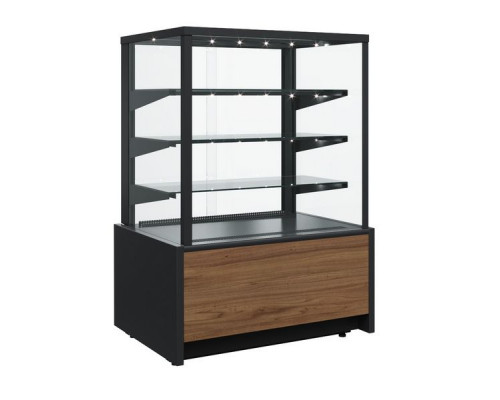 Витрина нейтральная напольная Carboma KC70 N 0,9-1 Light Паттерн (0105 Венге)