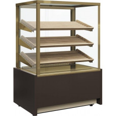 Витрина нейтральная напольная Carboma KC70 N 1,3-1 Light Bread 0102-0109 (со стеклом)