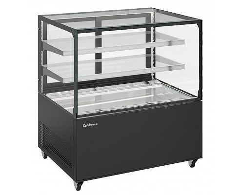 Витрина нейтральная напольная Carboma KC78-110 N 1,2-1 (9005)