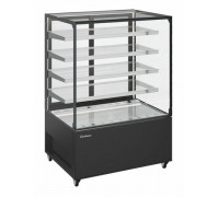 Витрина нейтральная напольная Carboma KC78-130 N 1,5-1 (9005)