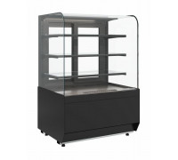 Витрина нейтральная напольная Carboma KR70 N 1,3-1 Light (9005)