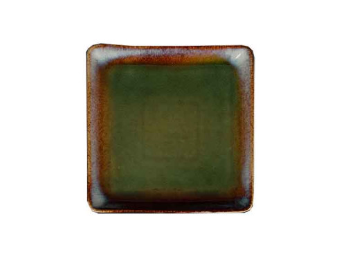 Тарелка квадратная Corone Verde 158*158 мм. синий+зеленый