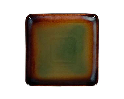 Тарелка квадратная Corone Verde 180*180 мм. синий+зеленый