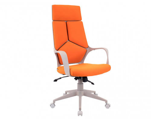 Офисное кресло trio grey (ткань оранжевая)