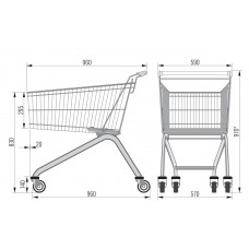 Покупательская тележка AT-123