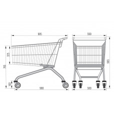 Покупательская тележка AT-135