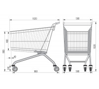 Покупательская тележка AT-180