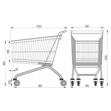 Покупательская тележка AT-180