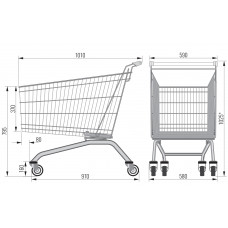 Покупательская тележка AT-208
