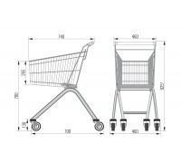 Покупательская тележка AT-60