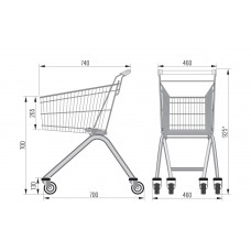 Покупательская тележка AT-60
