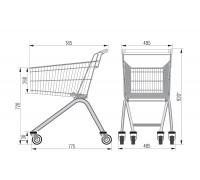 Покупательская тележка AT-75