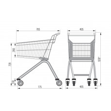 Покупательская тележка AT-75