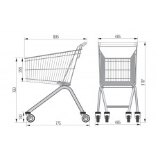 Покупательская тележка AT-90