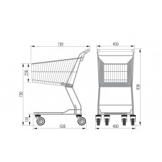 Покупательская тележка FT-58