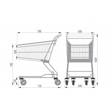 Покупательская тележка FT-75