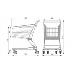 Покупательская тележка FT-90