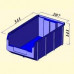 Ящик складской V3 размер 34х21х14 см объем 9,4 литра цвет синий
