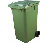 Мусорный контейнер МКА-240 литров цвет зеленый