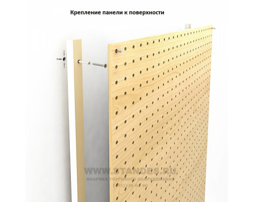 Комплект планок для крепления перфопанелей к стене Н 1800 мм