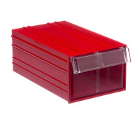 Пластиковый короб Стелла-Т С-2-красный-прозрачный