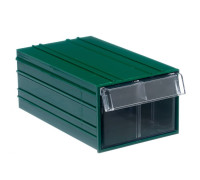 Пластиковый короб Стелла-Т С-2-зеленый-прозрачный