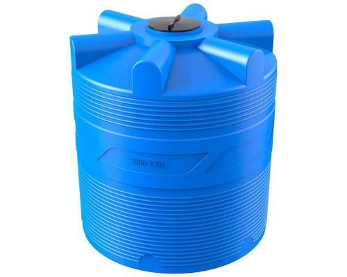 Пластиковая ёмкость 2000 литров, арт.: V 2000, цвет: синий, код: 19215
