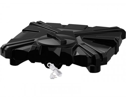 Пластиковый бак для душа 110 литров с подогревом, арт.: Б-110(М) с подогревом, цвет: чёрный, код: 25916