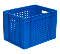 Ящик перфорированный 400*300*270, арт.: 303-2, объём , синий, код: 07298