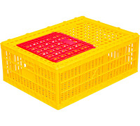 Ящик перфорированный 780*570*270, арт.: 311-А 270 м, объём , жёлтый, код: 26643