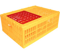 Ящик перфорированный 780*570*300 мм, объем  л., арт.: 311-А 300 м, жёлтый, код: 26644