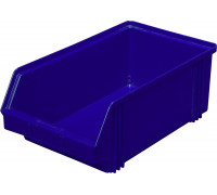 Ящик сплошной 400*230*150 мм, объем 13.8 л., арт.: 7963, синий, код: 01670