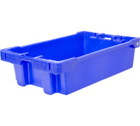 Ящик сплошной 890*560*235 мм, объем  л., арт.: Fish box 50 blue, синий, код: 18476