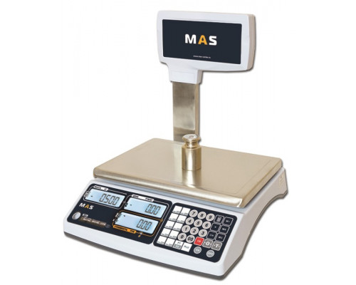 Весы MAS MR1-6P электронные торговые со стойкой до 6 кг