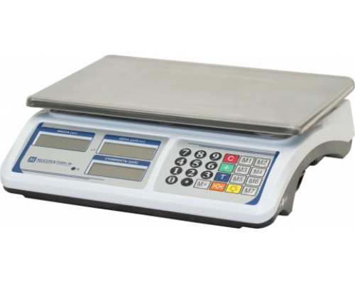 Весы ВР 4900-15-2Д-АБ-16 электронные торговые без стойки до 15кг