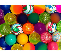 Мячи прыгуны 25 мм Цветной бум упаковка 100 штук