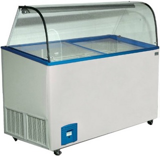 Витрина для мороженого Crystal Venus 46 vitrine (curved) гнутое Витрина для мороженого Crystal Venus 46 vitrine (curved) гнутое