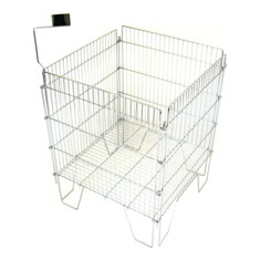 Корзина для распродаж WS044 41*41*78 см хром Корзина для распродаж WS044 41*41*78 см хром