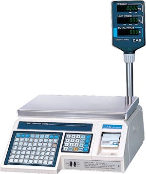Весы CAS LP-15 R электронные с печатью этикеток со стойкой Весы CAS LP-15 R электронные с печатью этикеток со стойкой